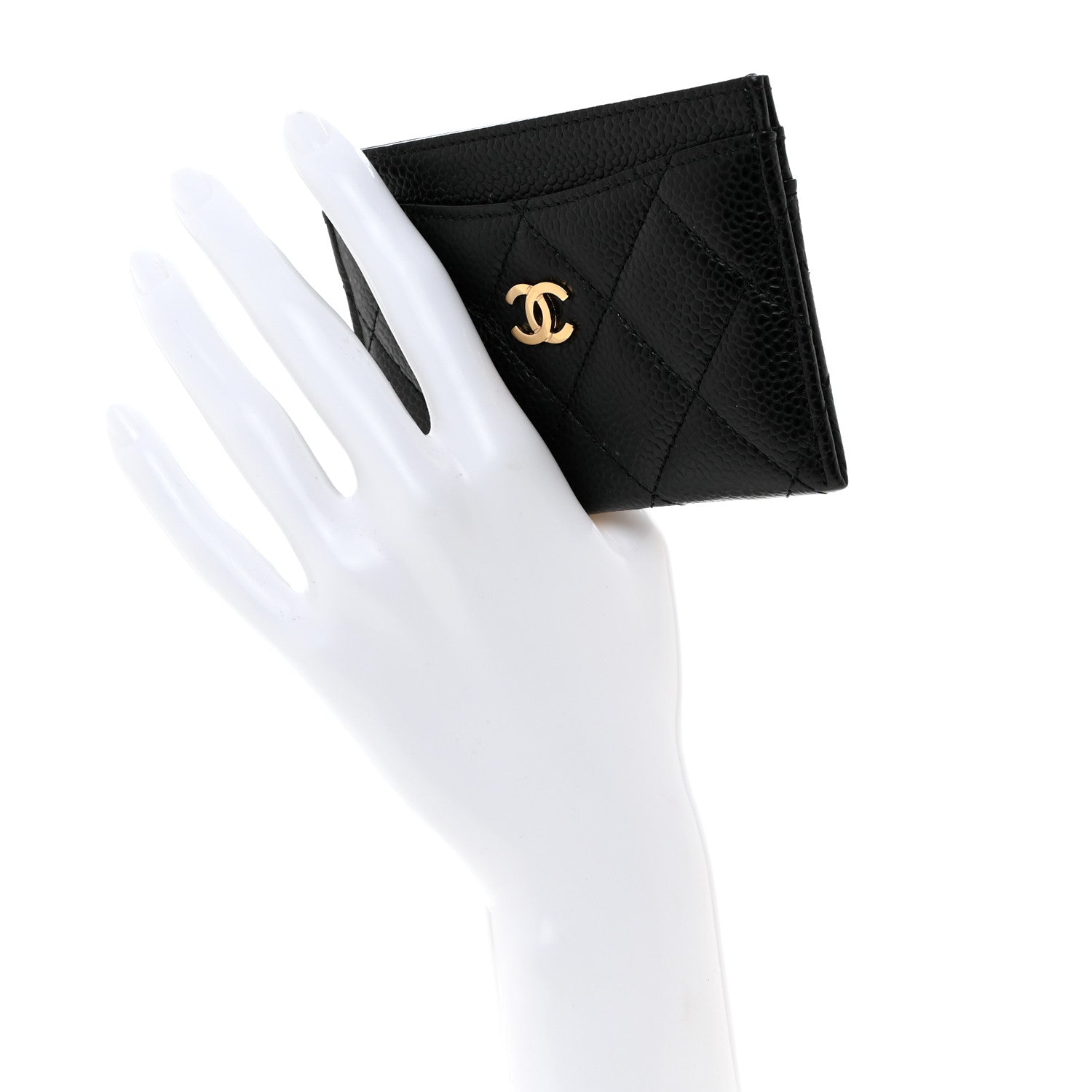 Chanel Caviar Quilted Card Holder Black 2 of 9