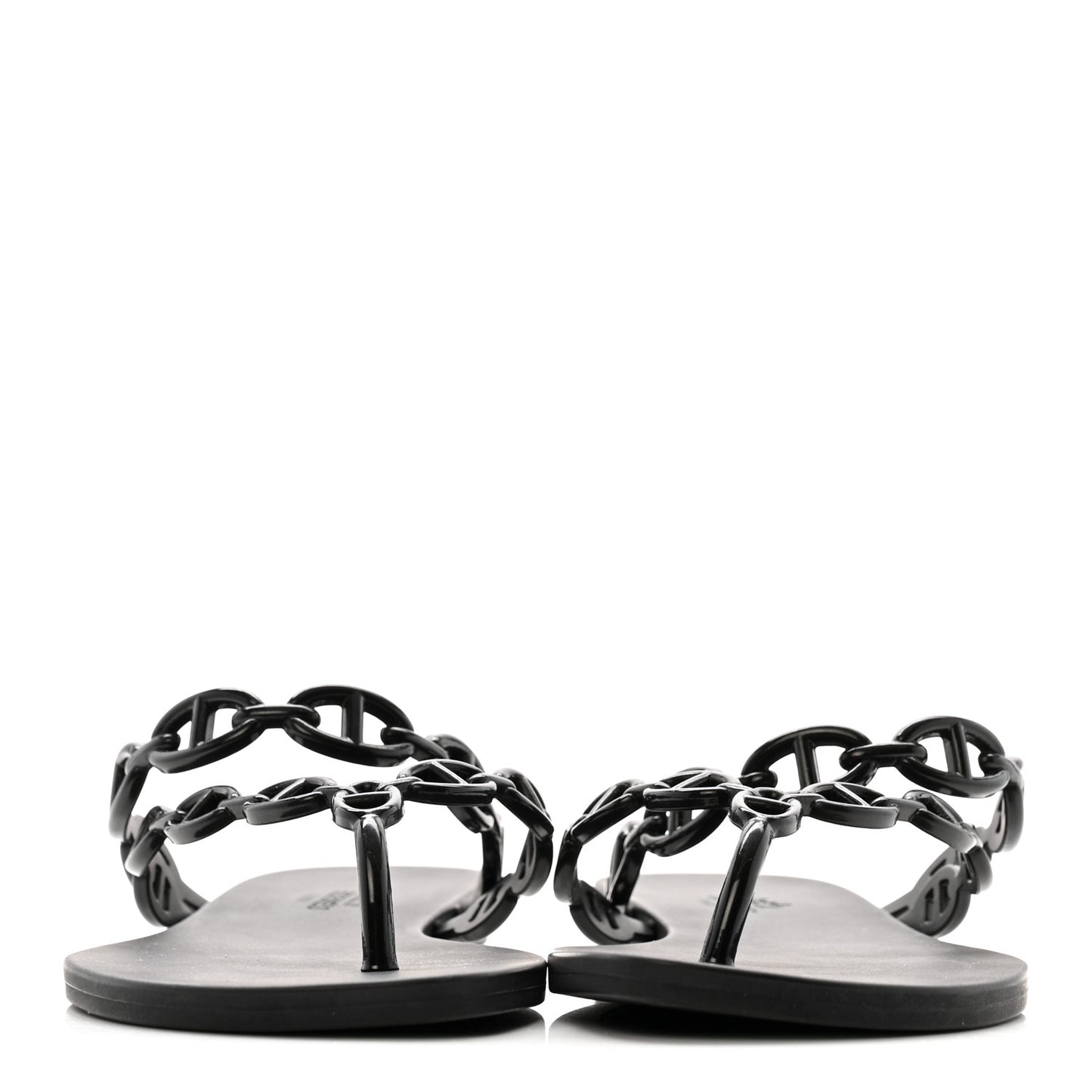 Rubber Chaine d'Ancre Island Sandals 39 Black