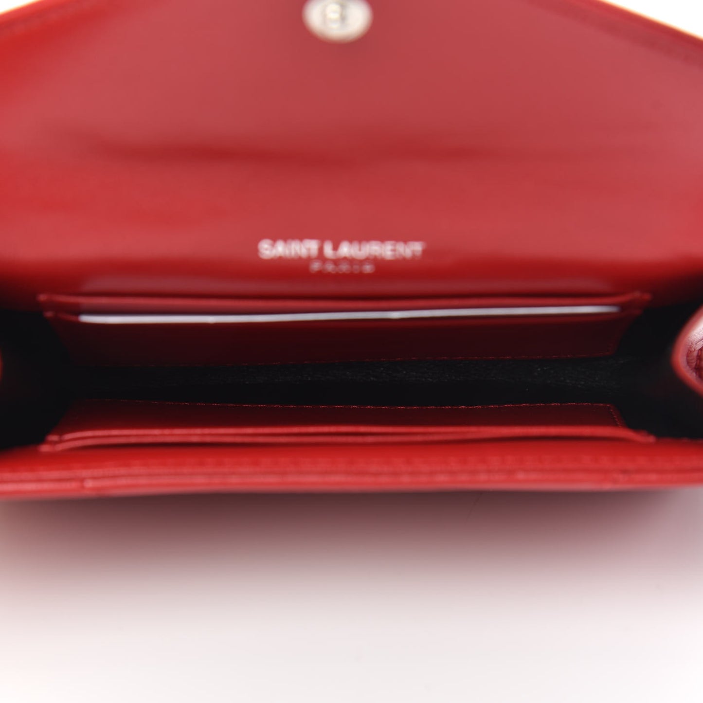 Calfskin Y Quilted Monogram Small Loulou Envelope Wallet