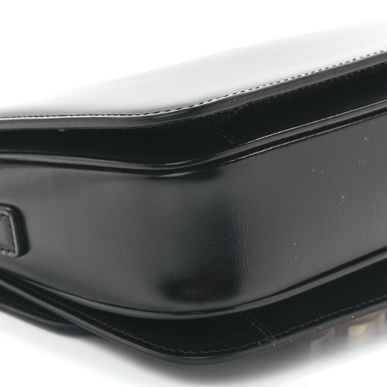 Celine Shiny Calfskin Teen Triomphe Black 12 of 13
