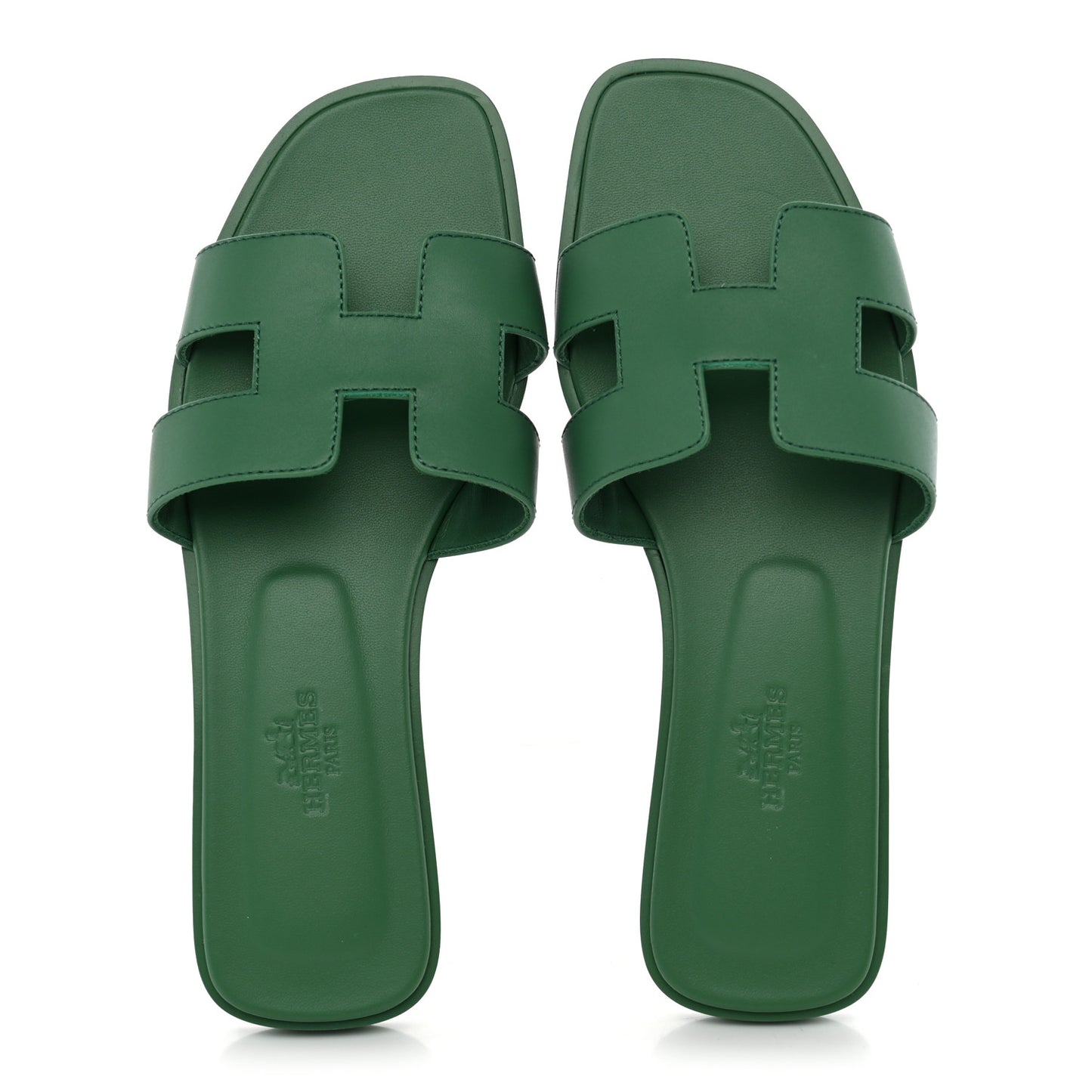 Calfskin Oran Sandals 36 Vert Electrique