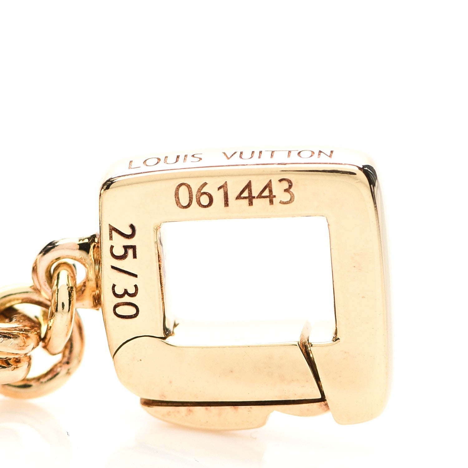 Louis Vuitton 18K Yellow Gold Leopard Print North South Bag Charm Pendant 5 of 6