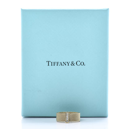 Tiffany 18K Yellow Gold Diamond Somerset Ring 52 6 5 of 5