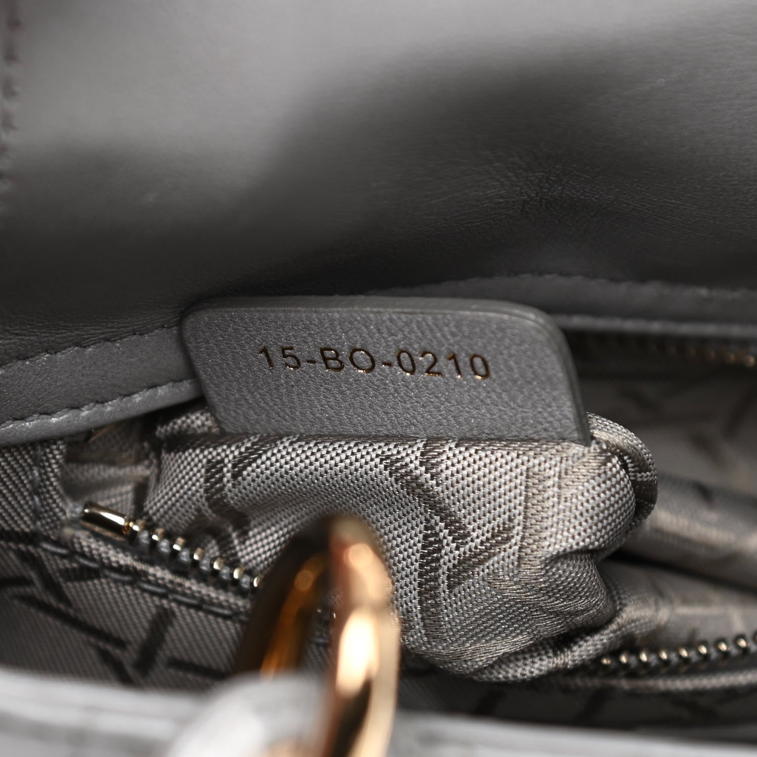 Christian Dior Lambskin Cannage Mini Lady Dior Grey 7 of 17