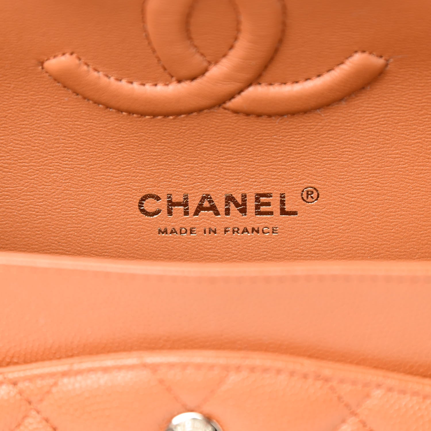 Chanel Caviar Quilted Medium Double Flap Light Brown 8 of 9