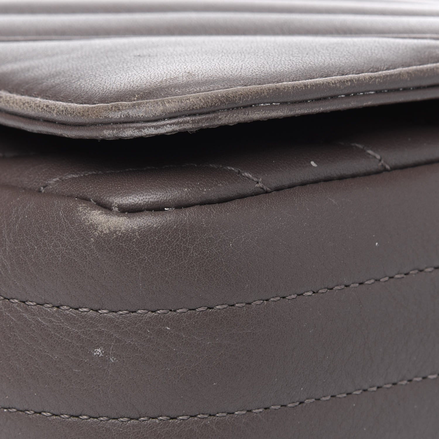 Chanel Calfskin Chevron Quilted Small Statement Flap Khaki 8 of 20