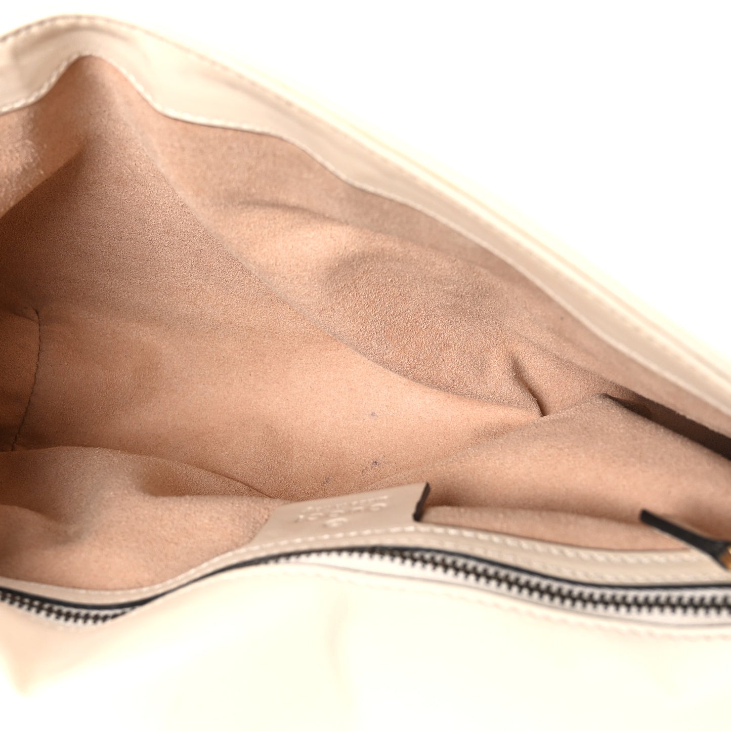 Calfskin Matelasse Small GG Marmont Shoulder Bag White