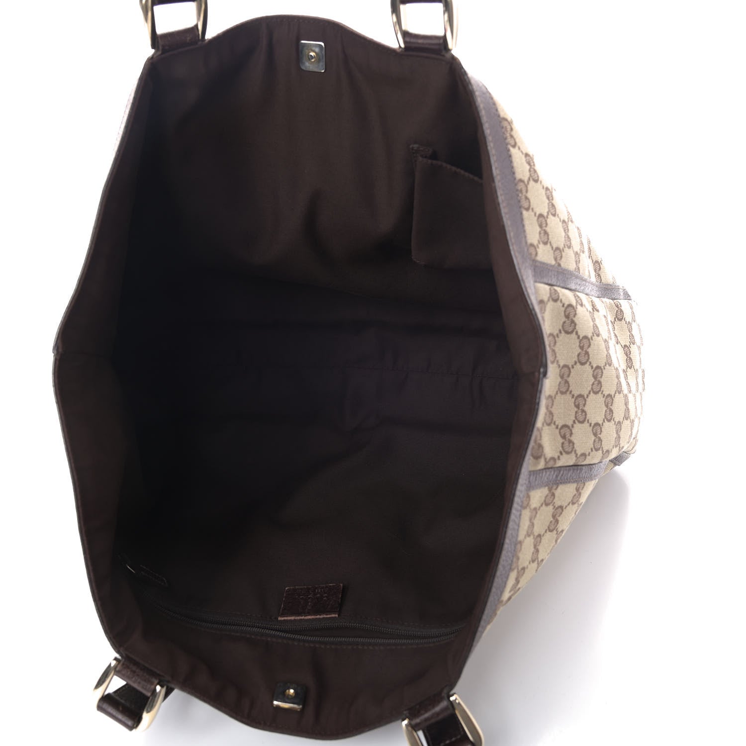 Gucci Monogram Large Abbey Tote Dark Brown 4 of 8