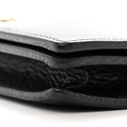 Gucci Calfskin Mini GG Marmont Chain Wallet Black 10 of 16