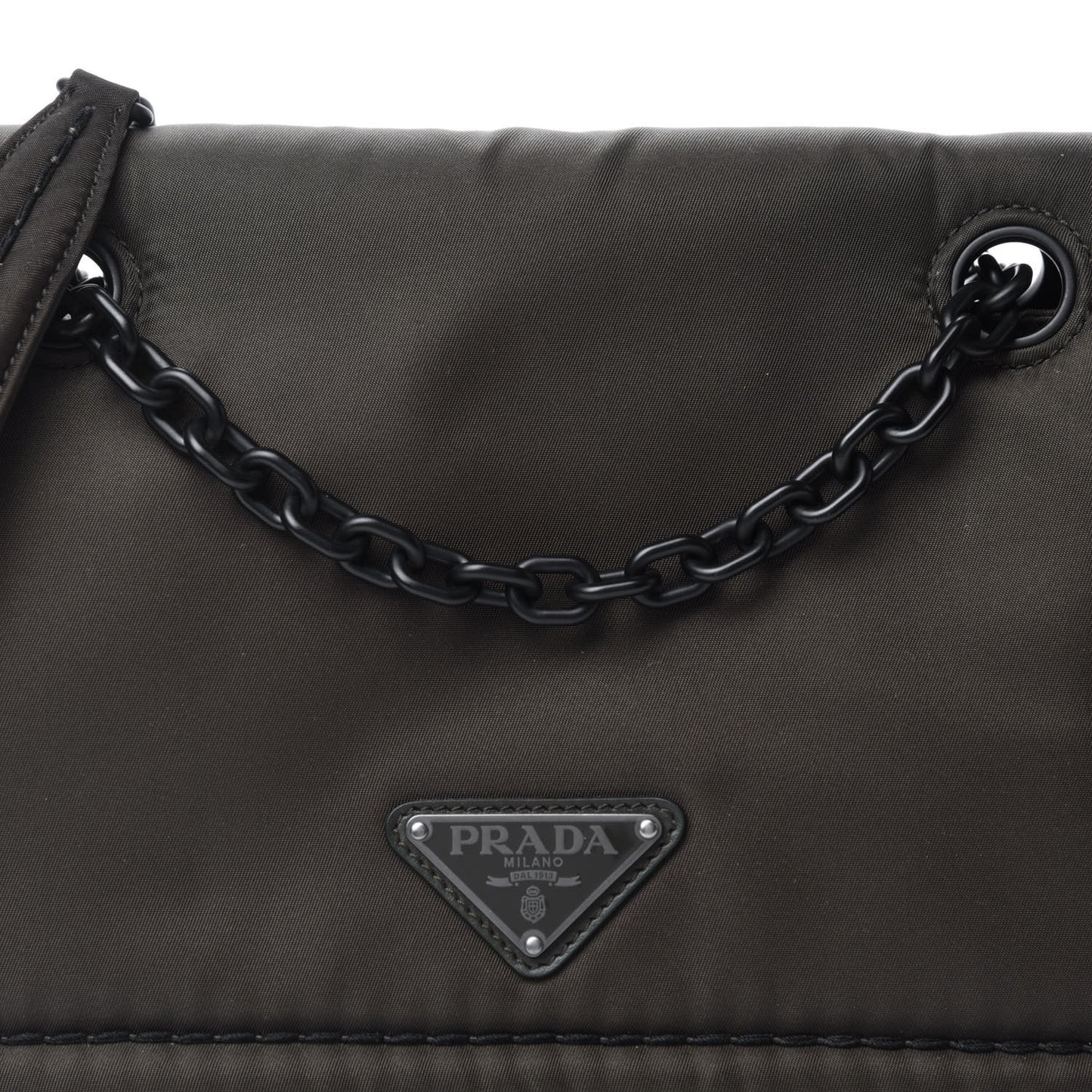 Nylon Tessuto Chain Shoulder Bag Mimetico