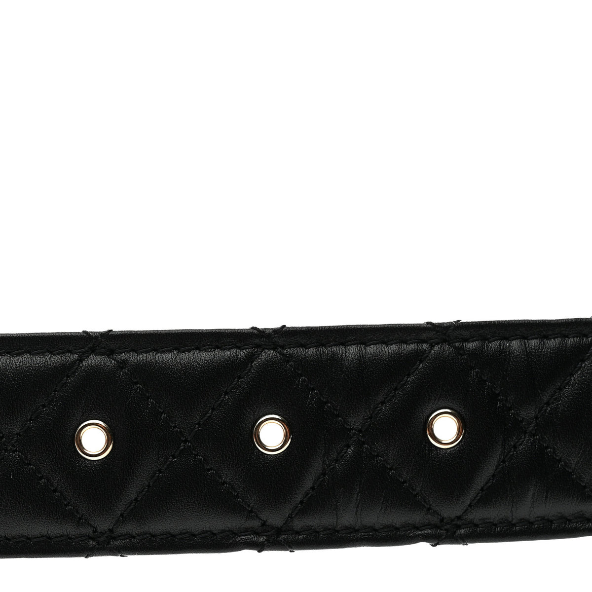 Calfskin Quilted CC Chain Belt 90 36 Black