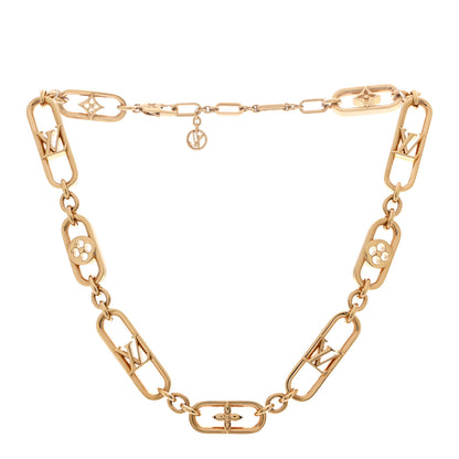 Louis Vuitton Metal My LV Chain Necklace Gold 3 of 6