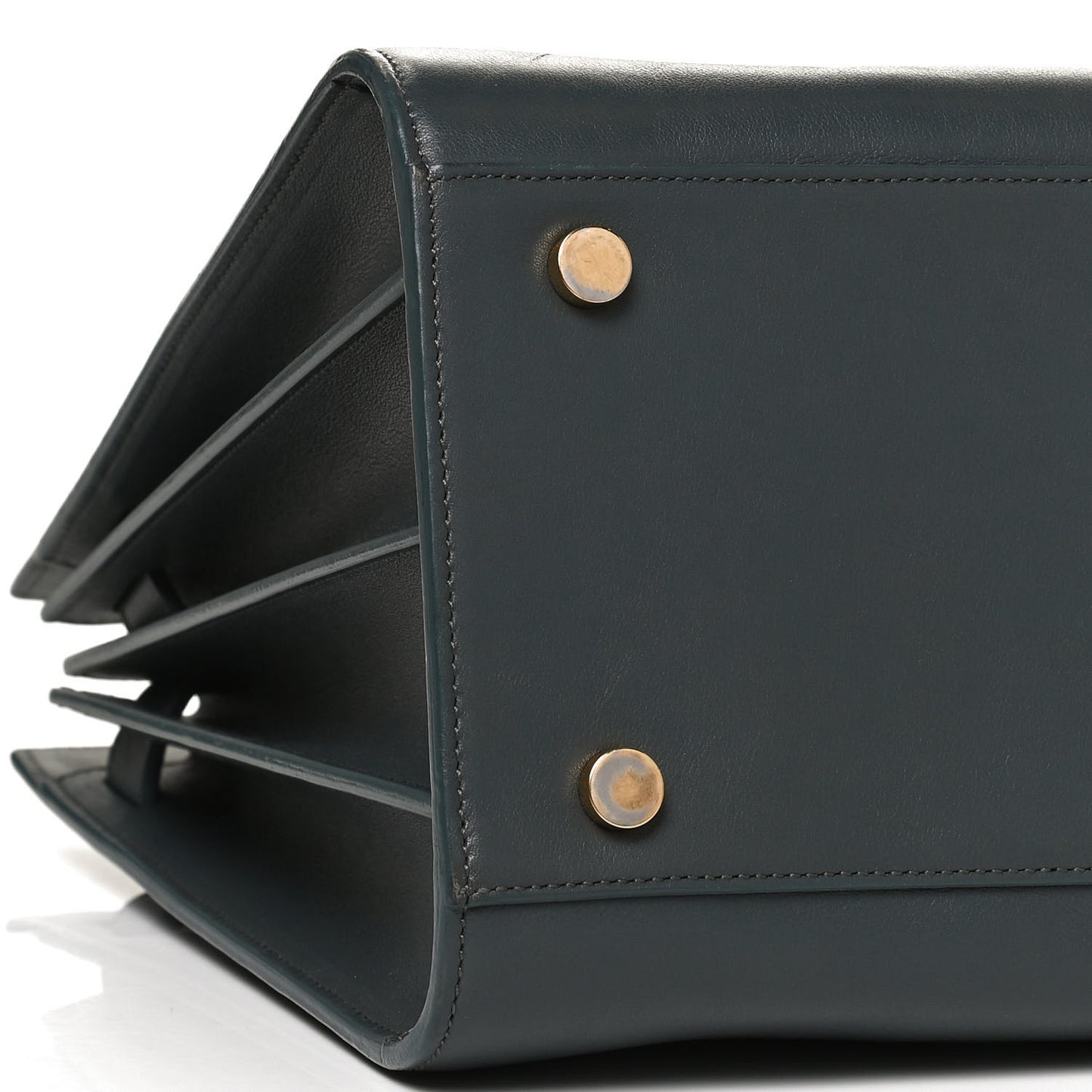 Calfskin Small Sac De Jour Dark Green