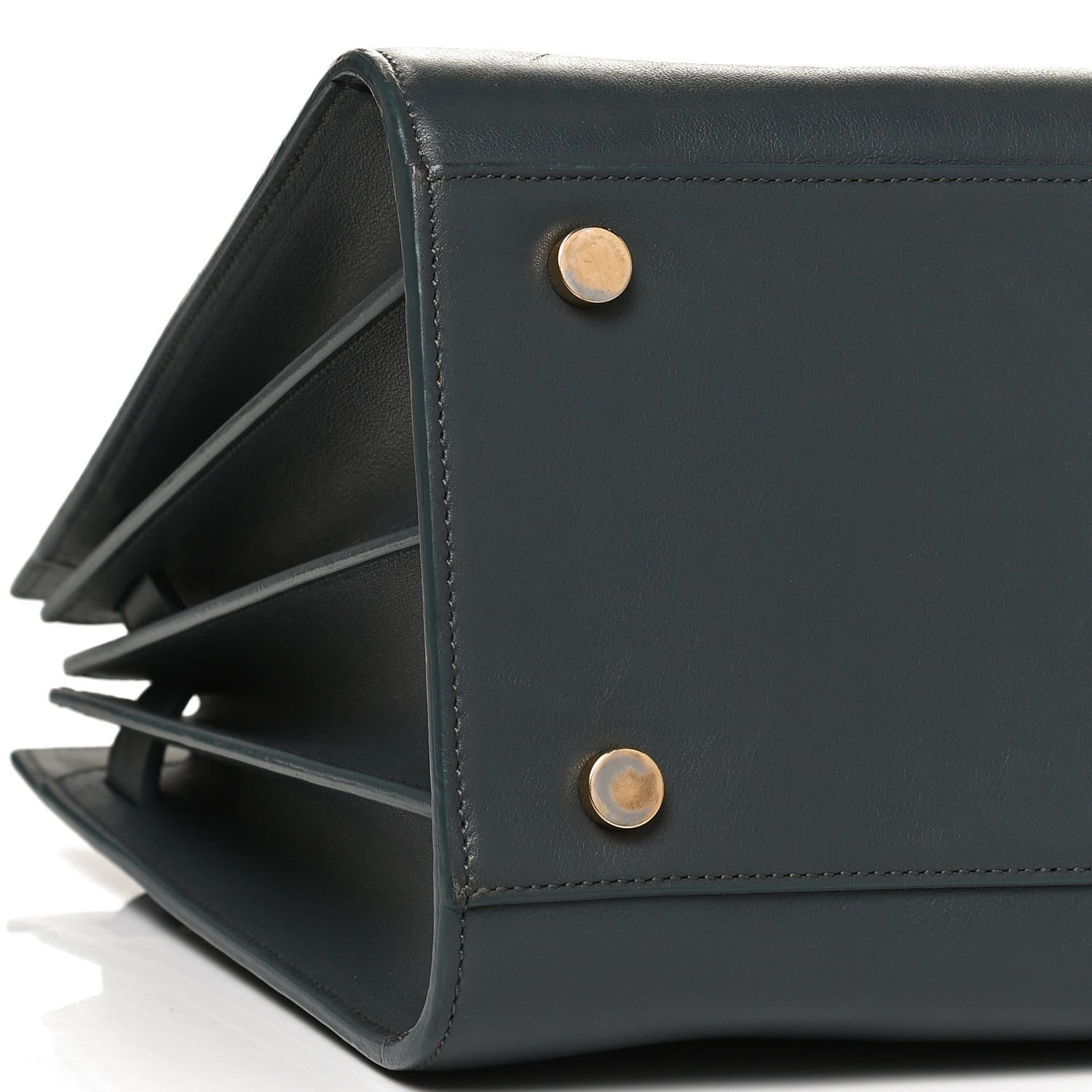 Saint Laurent Calfskin Small Sac De Jour Dark Green 9 of 10