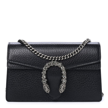 Gucci Calfskin Super Mini Dionysus Shoulder Bag Black 1 of 4