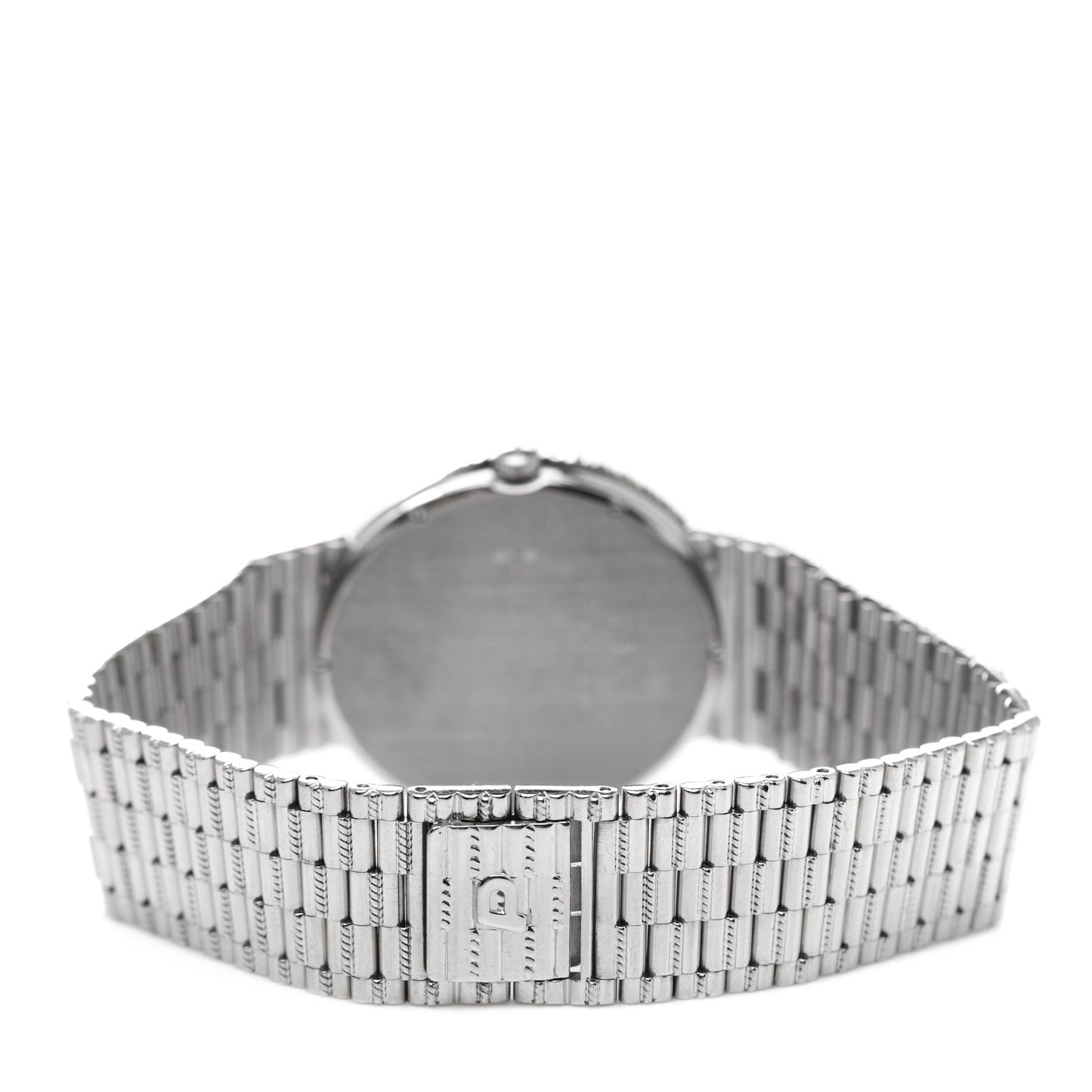 18K White Gold Diamond Bezel 32mm Mecanique Manual Winding Watch