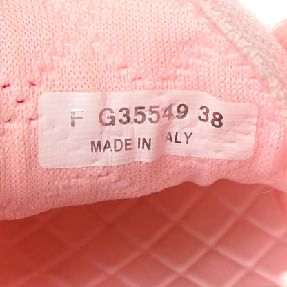 Chanel Mixed Fibers Quilted Womens CC Sneakers 38 Light Pink 7 of 8