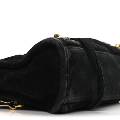 Balenciaga Baby Daim Suede Gold Metallic Edge Hardware Mini City Black 9 of 10