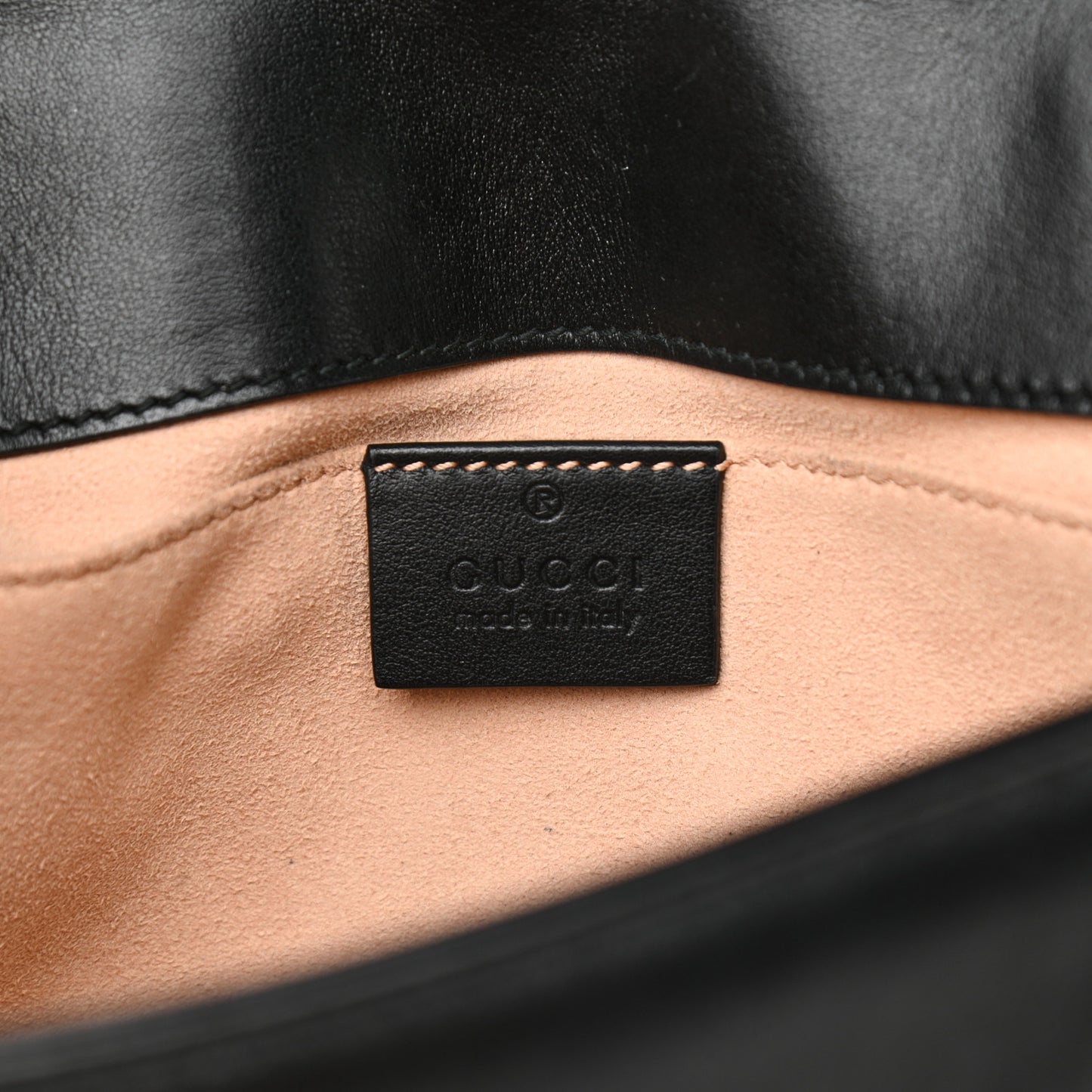 Calfskin Matelasse Mini GG Marmont Shoulder Bag Black