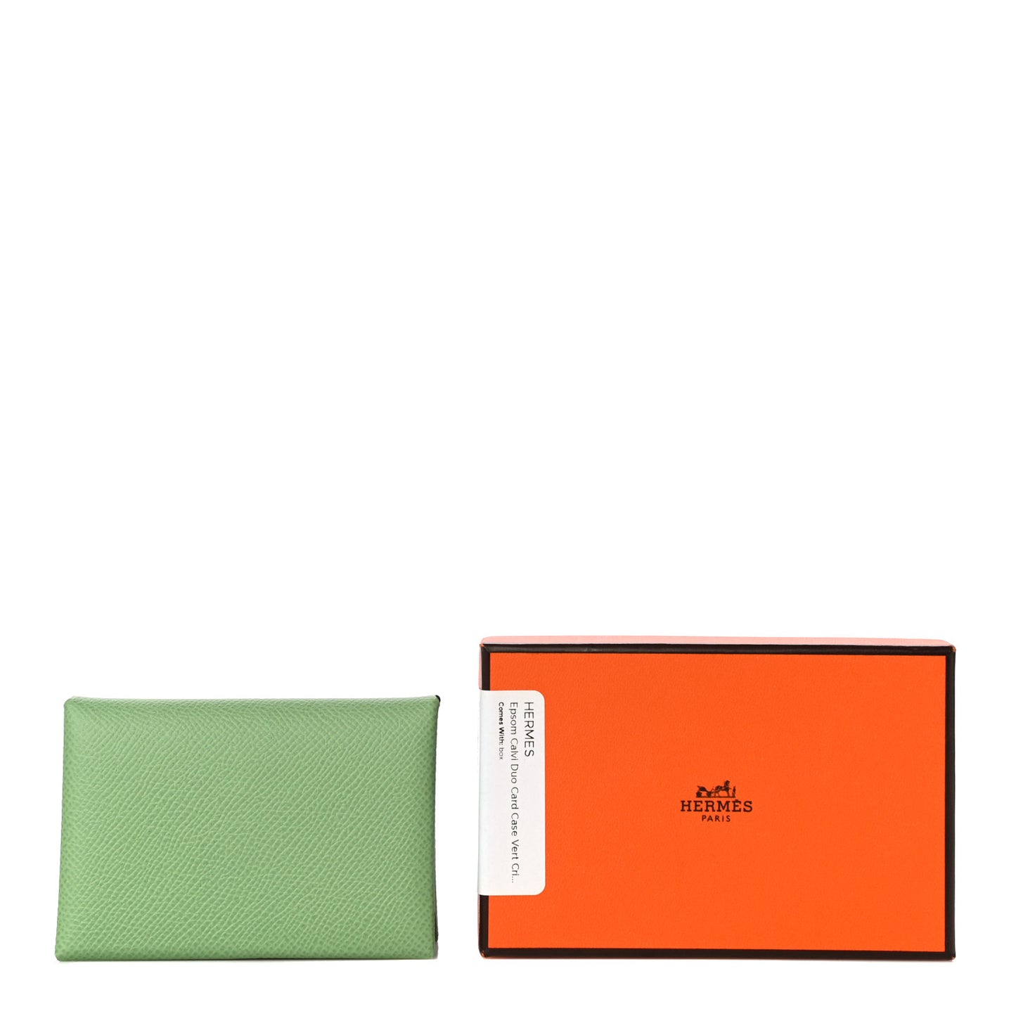 Epsom Calvi Duo Card Case Vert Criquet