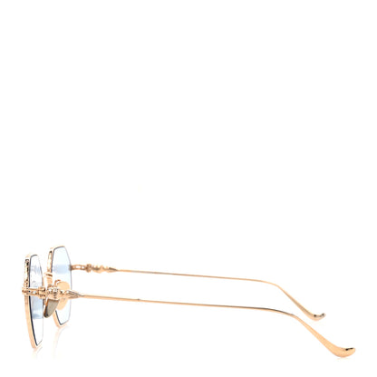 Chrome Hearts Metal Evaculation Sunglasses Gold Blue 3 of 8