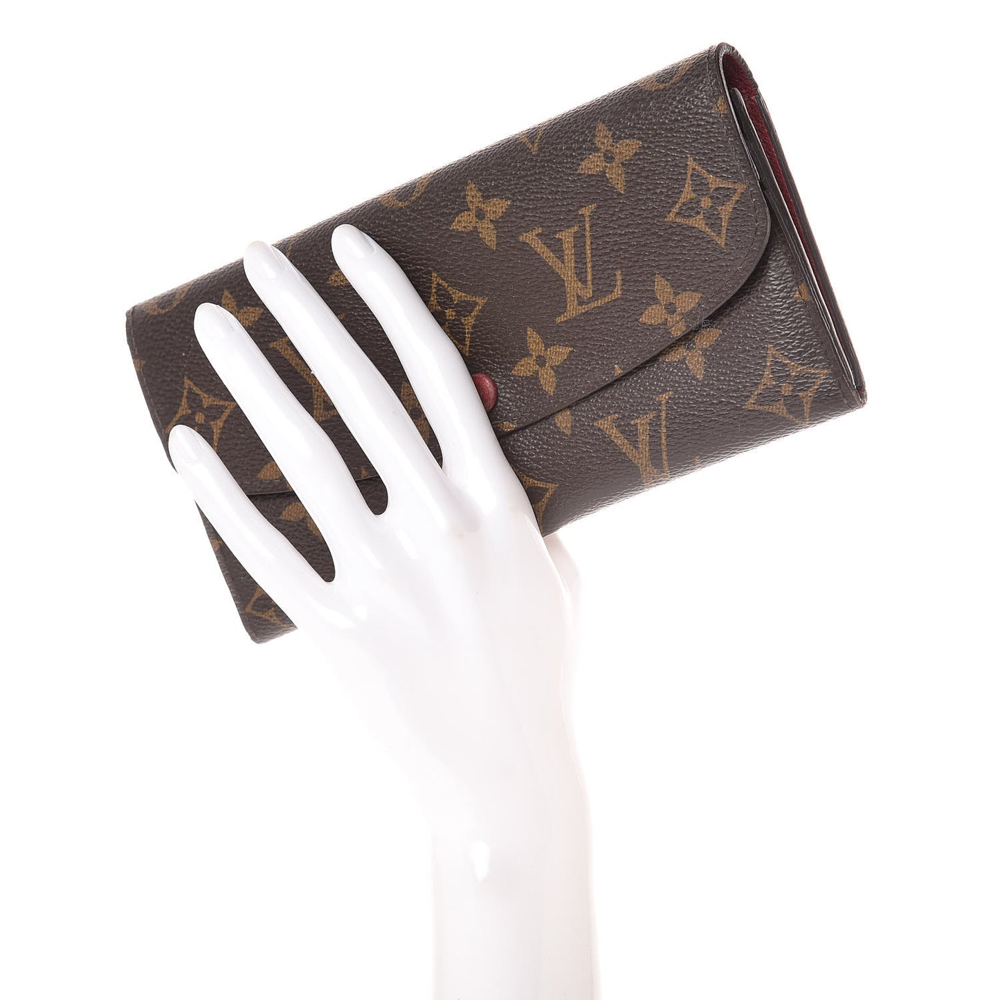 Monogram Emilie Wallet Red