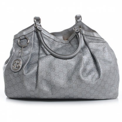 Gucci Guccissima Large Sukey Silver 1 of 11