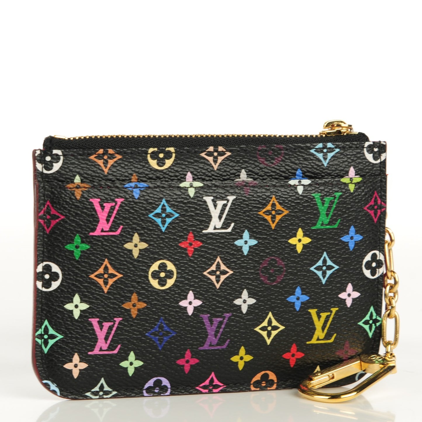 Monogram Multicolor Key Pouch Black