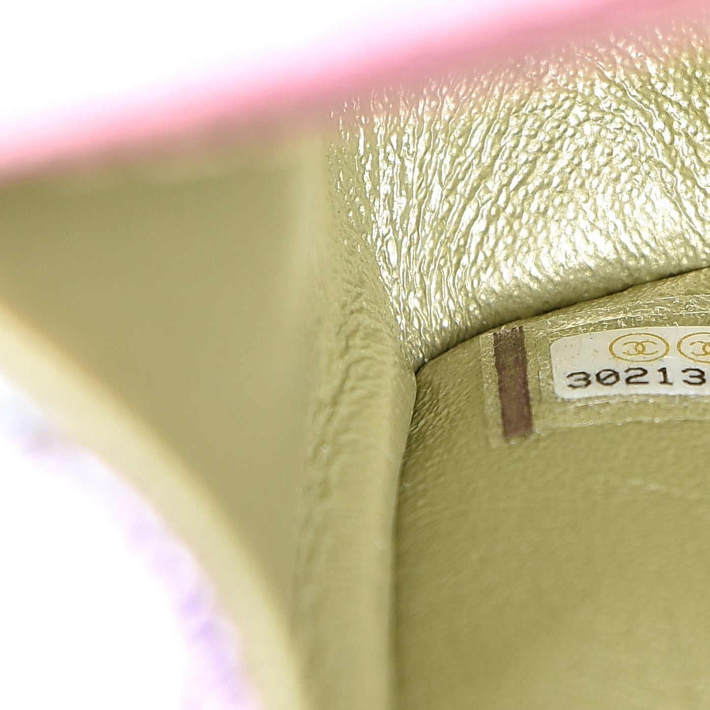 Metallic Goatskin Quilted Mini 2.55 Reissue Flap Multicolor