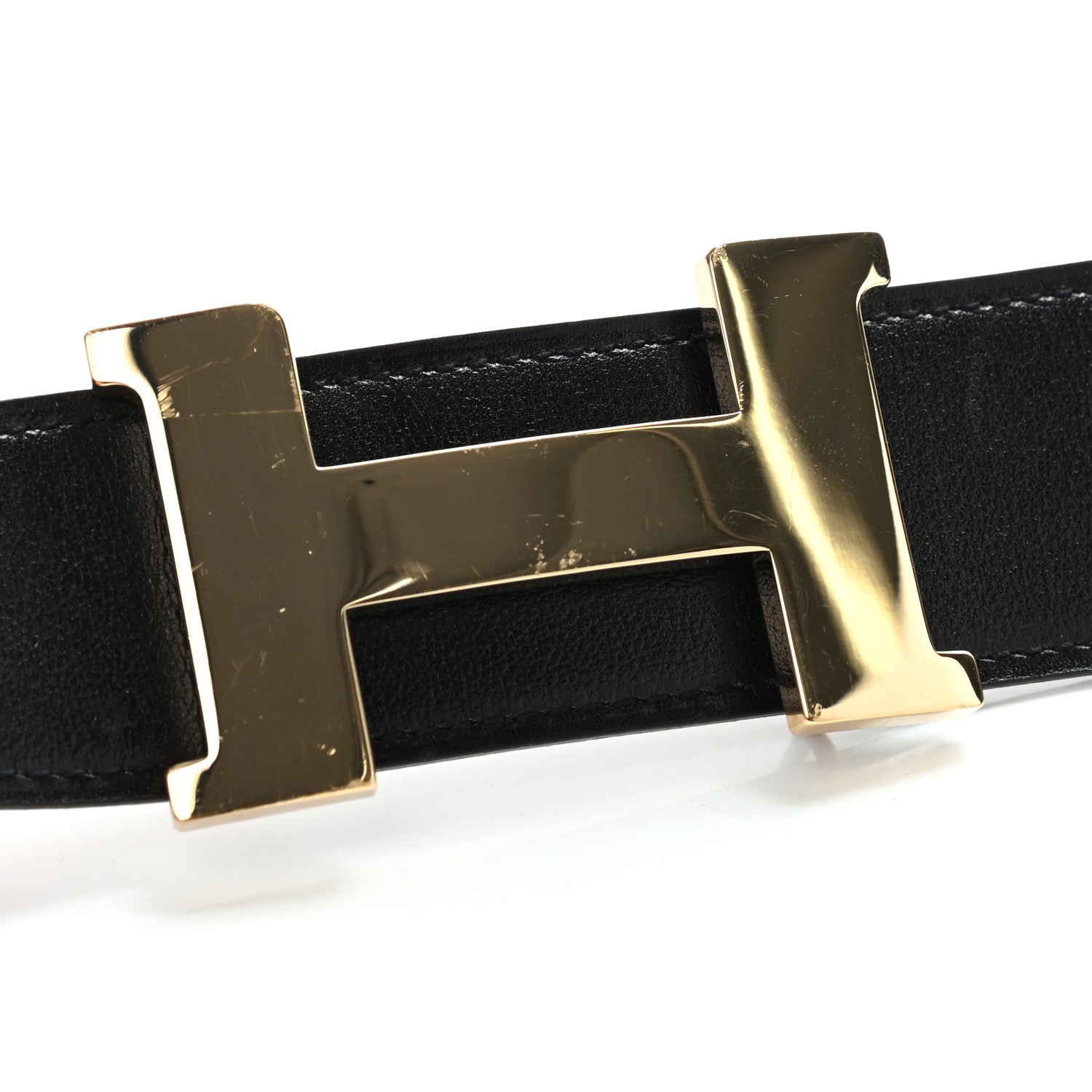 Hermes Box Togo 42mm Constance 2 Belt 95 Black Gold 6 of 8