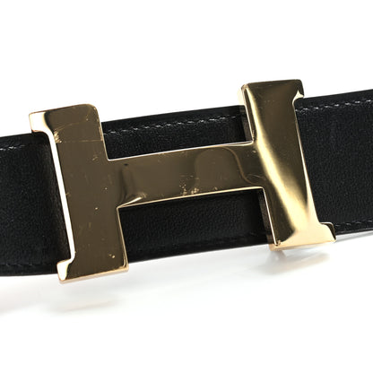 Hermes Box Togo 42mm Constance 2 Belt 95 Black Gold 6 of 8