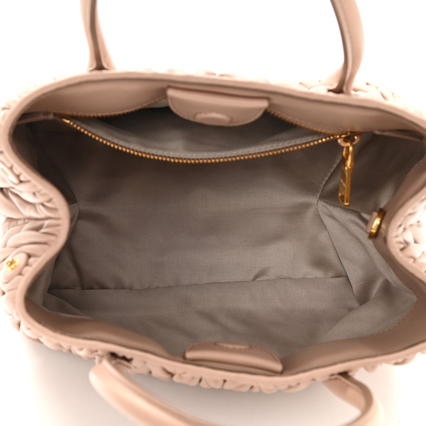 Nappa Matelasse Top Handle Cammeo