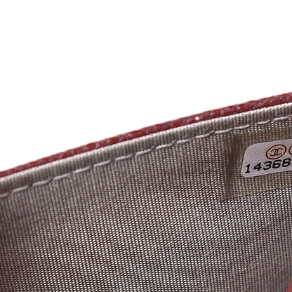 Chanel Caviar Timeless CC Wallet on Chain WOC Dark Red 7 of 16
