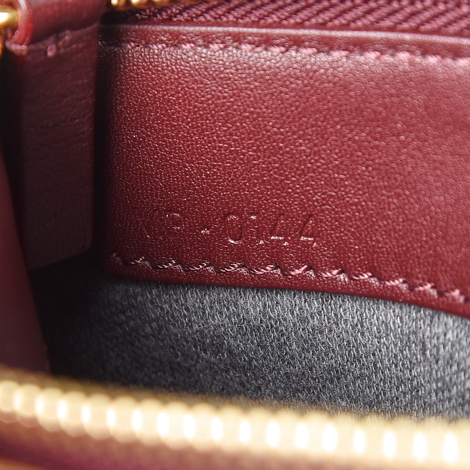 Celine Smooth Lambskin Small Trio Crossbody Bag Burgundy 7 of 11