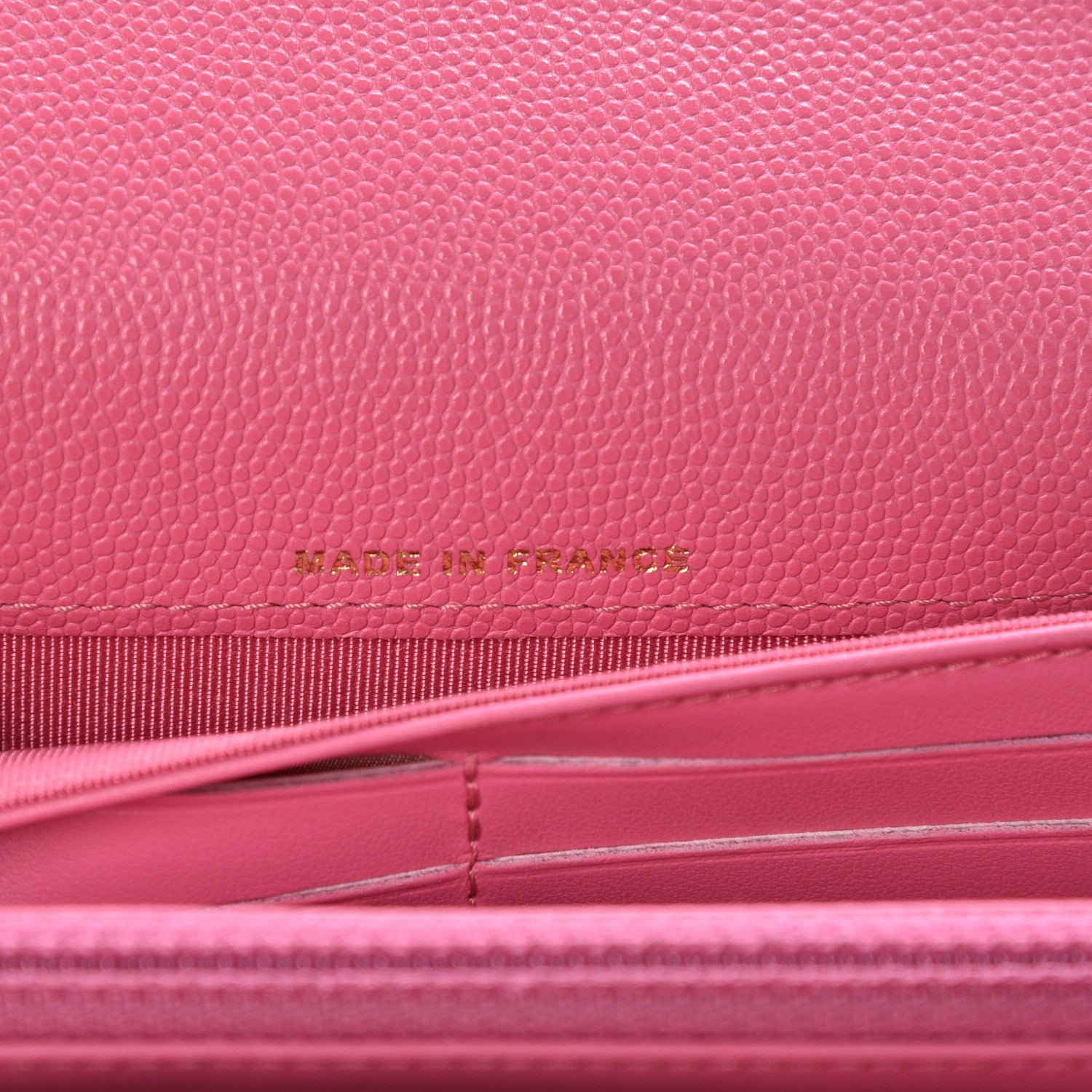 Chanel Caviar Quilted Large Gusset Flap Wallet Pink 7 of 11