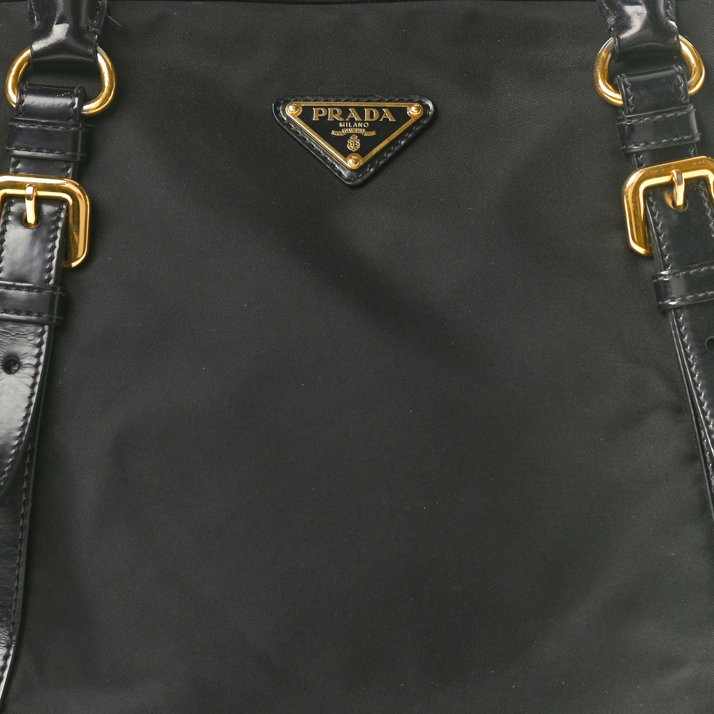 Tessuto Nylon Soft Calf Tote Black