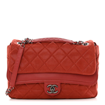 Chanel Iridescent Calfskin Jumbo In the Mix Double Flap Red 1 of 14