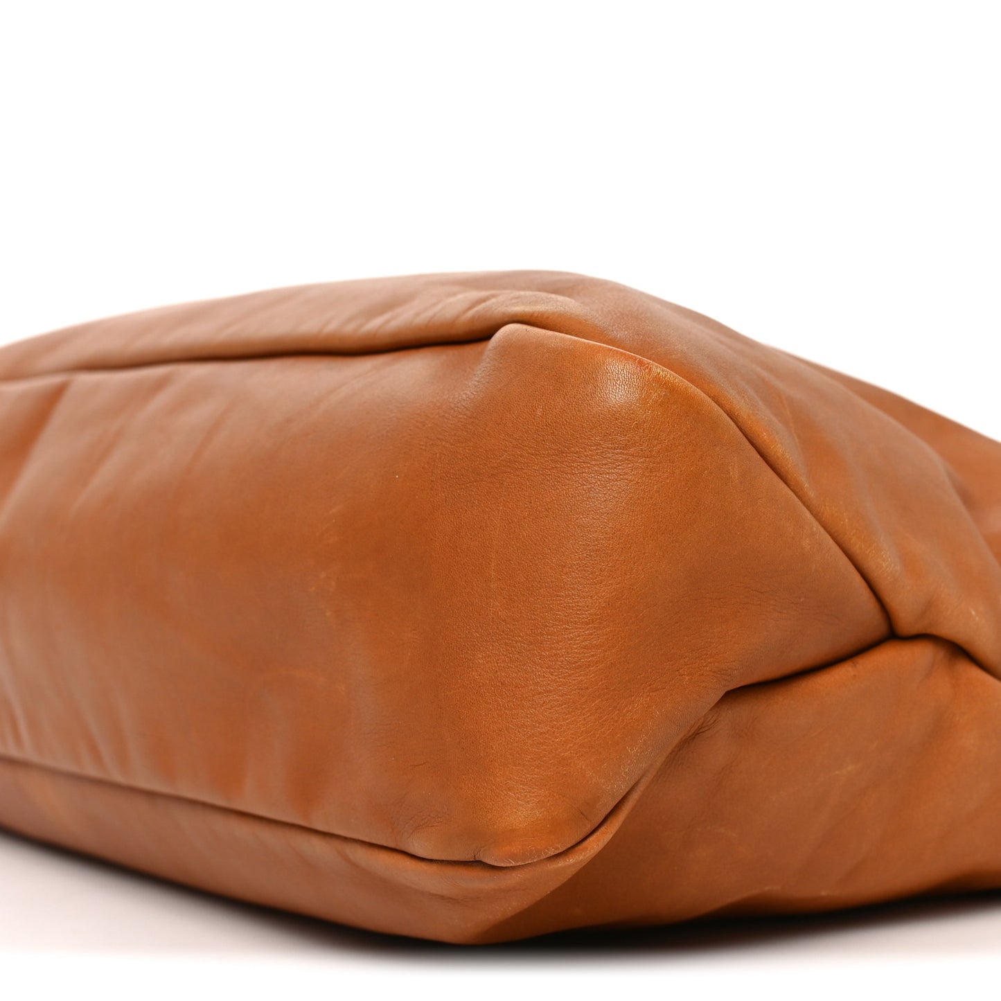 Calfskin Medium Horsebit Chain Hobo Brown