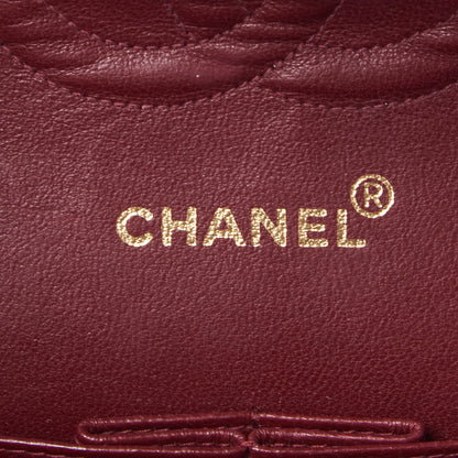 Chanel Lambskin Quilted Medium Double Flap Black 8 of 9