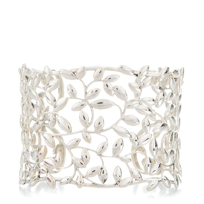 Tiffany Sterling Silver Wide Paloma Picasso Olive Leaf Cuff Bracelet 1 of 5