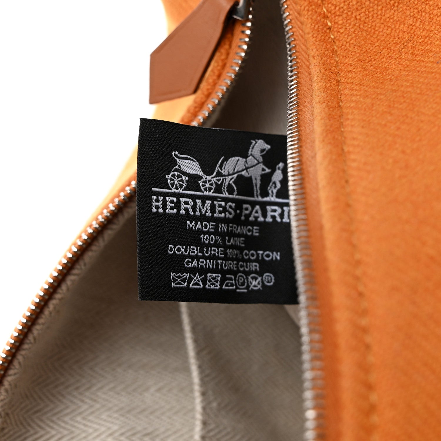 Hermes Canvas Small Bride-A-Brac Pouch Ochre 7 of 8