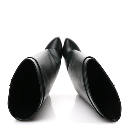 Givenchy Calfskin Shark Lock Pant Boots 40 Green Forest 2 of 7