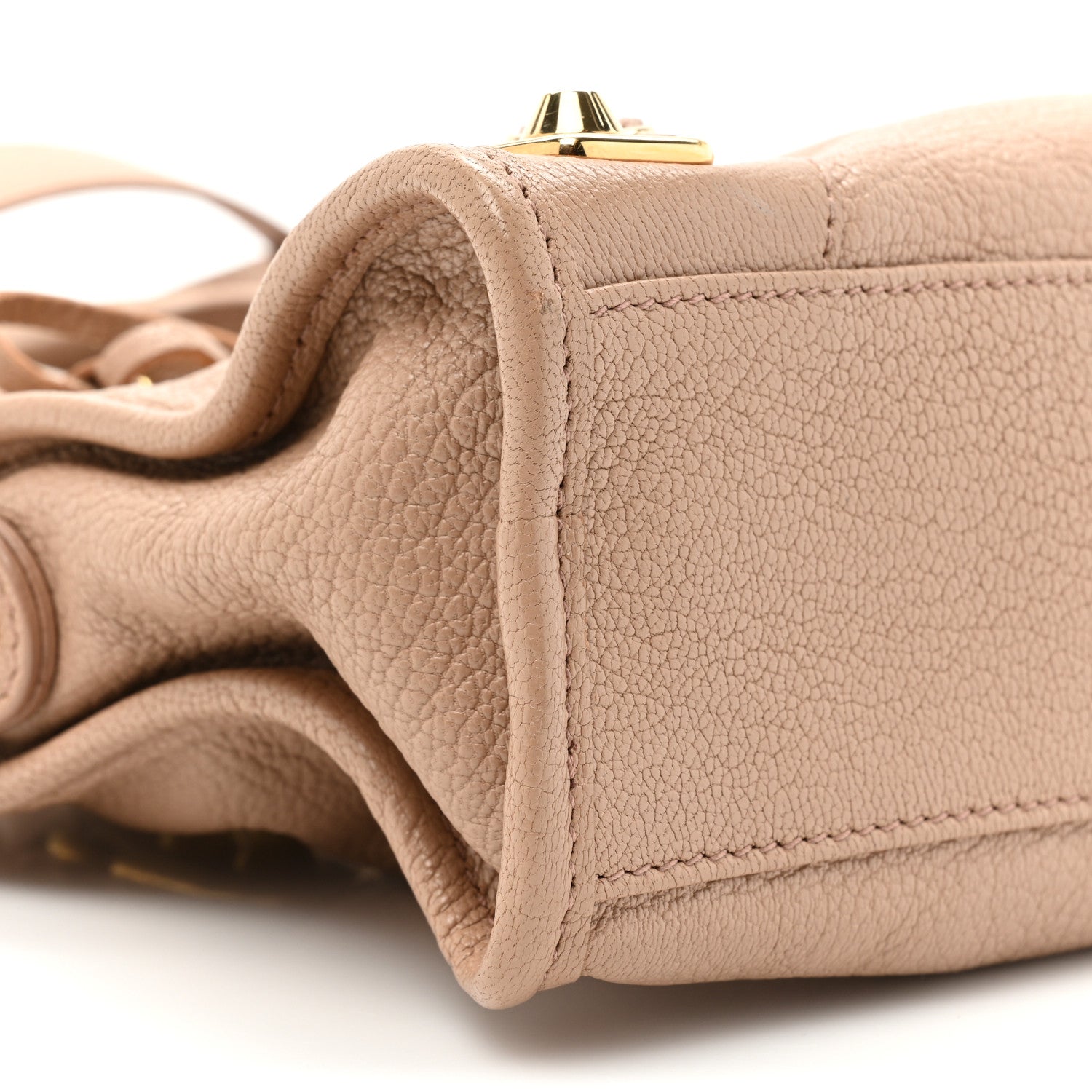 Balenciaga Chevre Gold Metallic Edge Hardware Mini City Rose Des Sables 8 of 12
