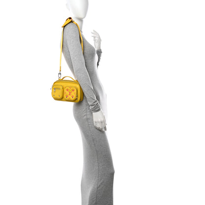 Louis Vuitton Calfskin Embossed Monogram Vuittamins Utility Crossbody Yellow 2 of 10