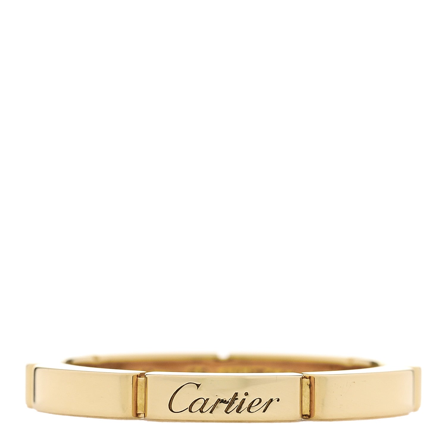 Cartier 18K Yellow Gold 2.5mm Maillon Panthere Wedding Band Ring 55 7.25 1 of 5