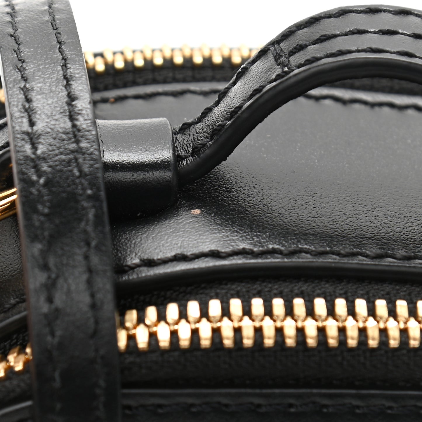 Calfskin Mini C Vanity Bag Black