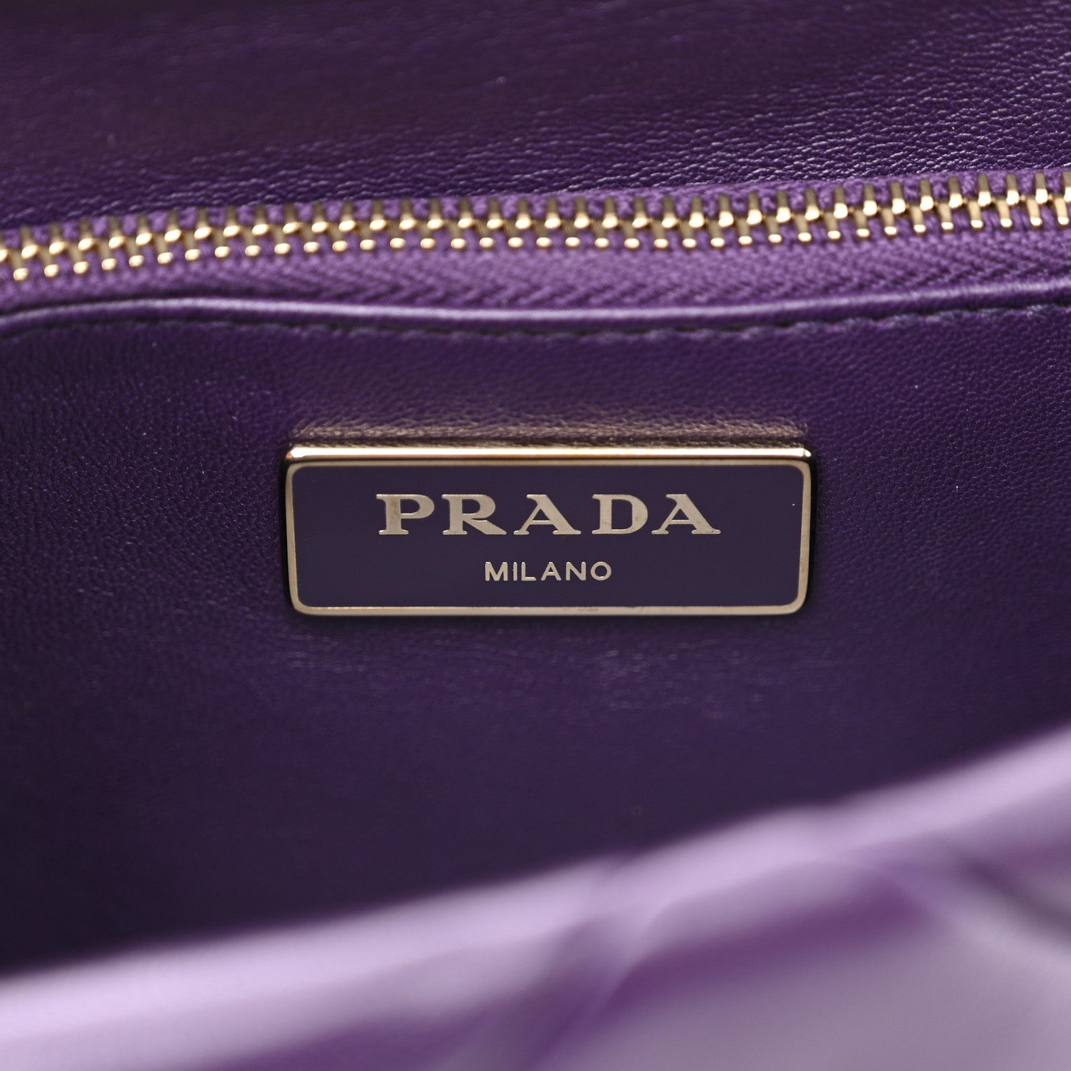 Prada Nappa Re-Nylon Triangle Quilted Patchwork System Flap Shoulder Bag Viola 6 of 10