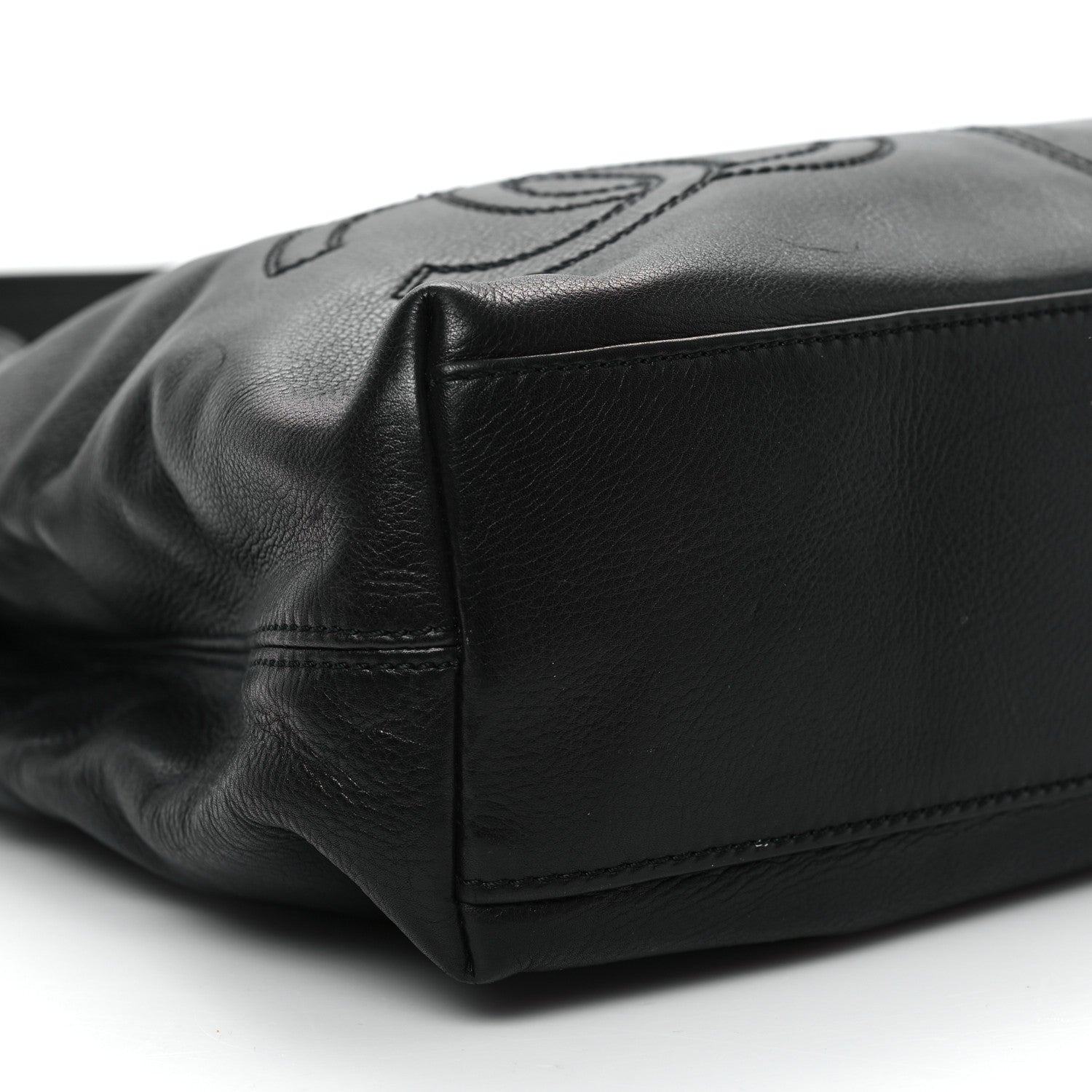 Chanel Lambskin CC Shoulder Bag Black 9 of 12