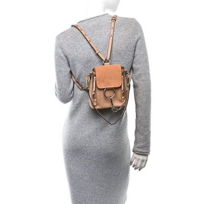 Chloe Suede Calfskin Mini Faye Backpack Blush Nude 2 of 10