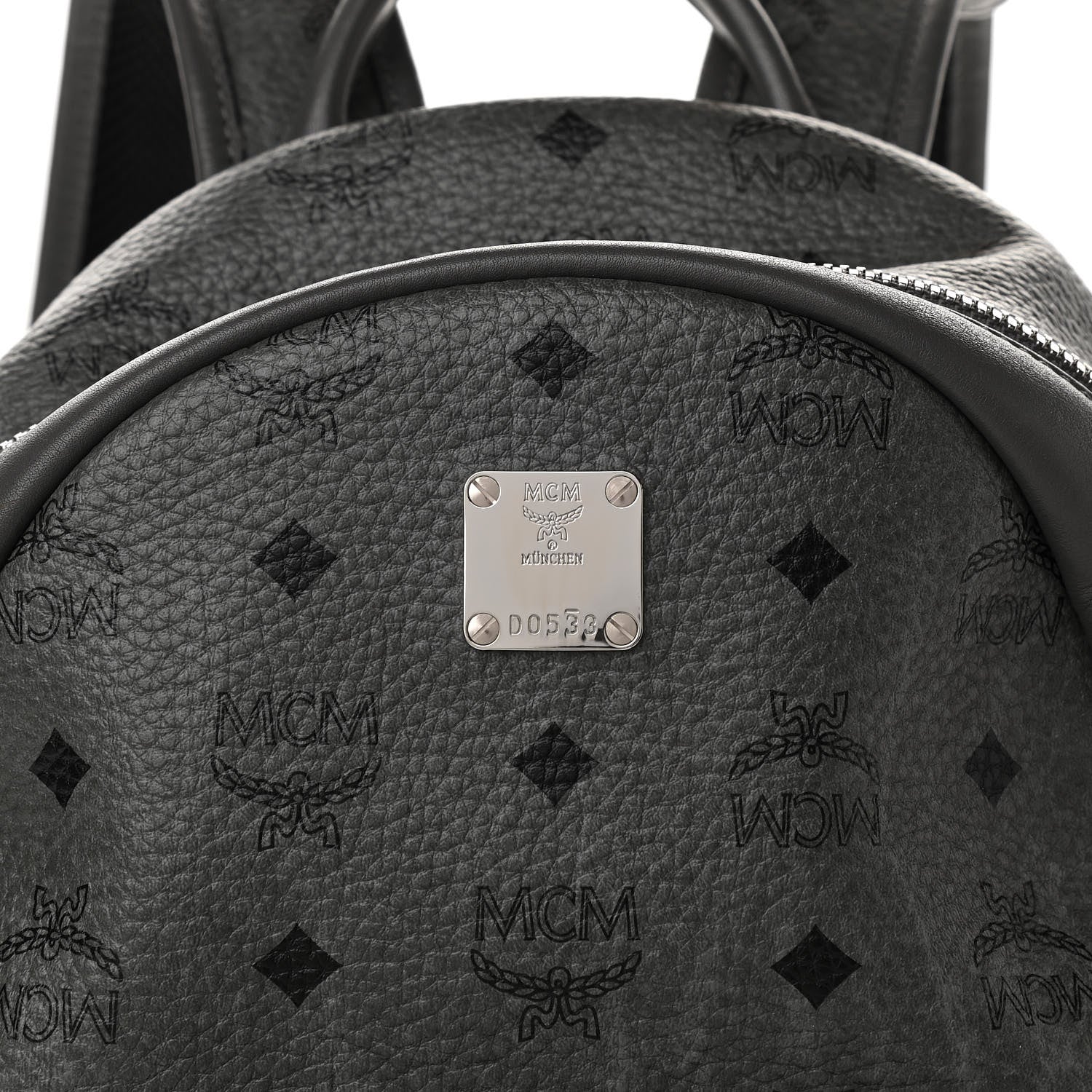 MCM Visetos Small Stark Backpack Phantom Grey 8 of 10
